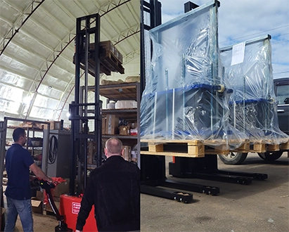 Тест-драйв складской техники на нашем складе в Ханты-Мансийске